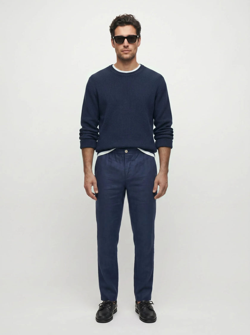 BVM BT PNT 003 NVY 01 full body front