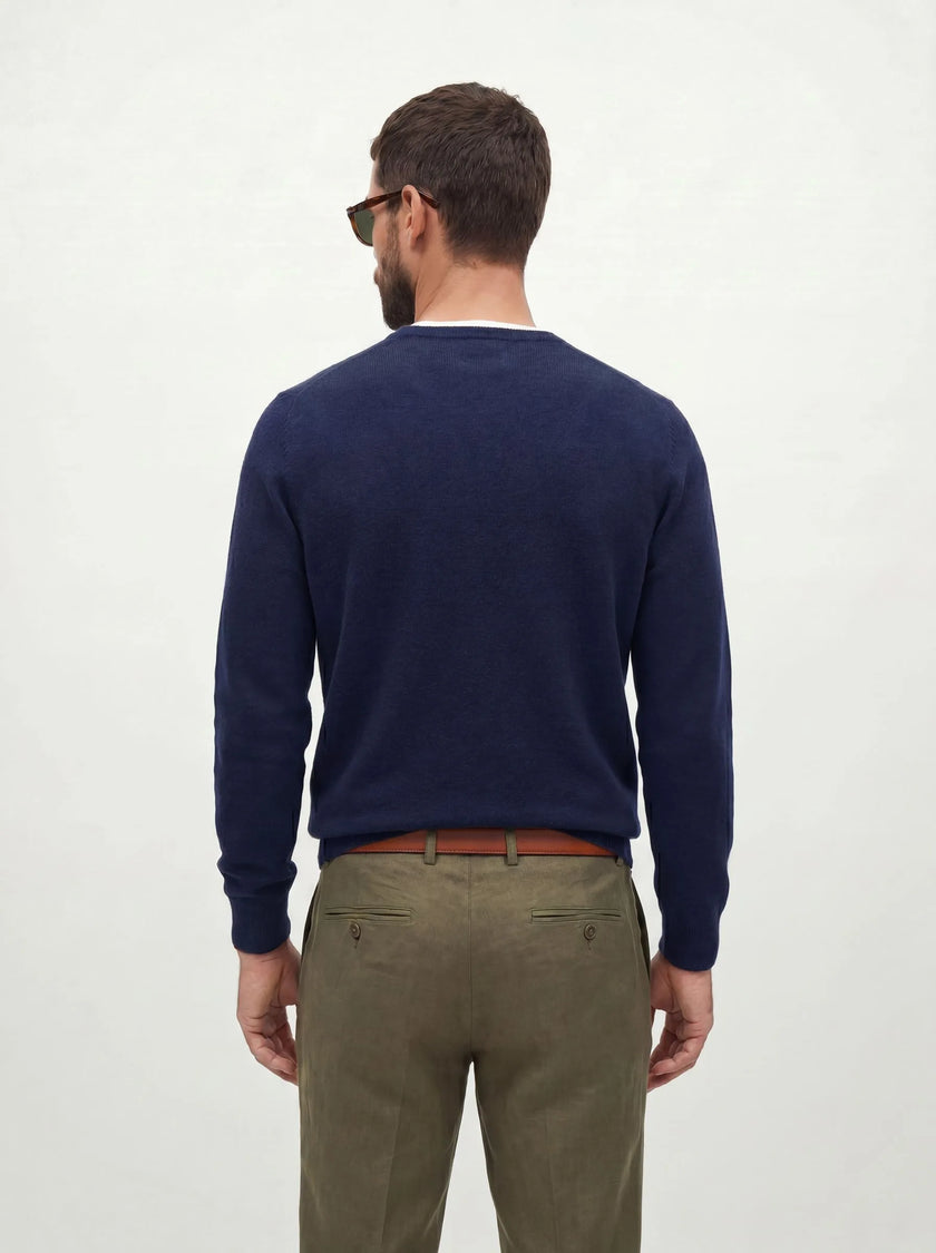 BVM KN SWT 001 NVY 06 half body back