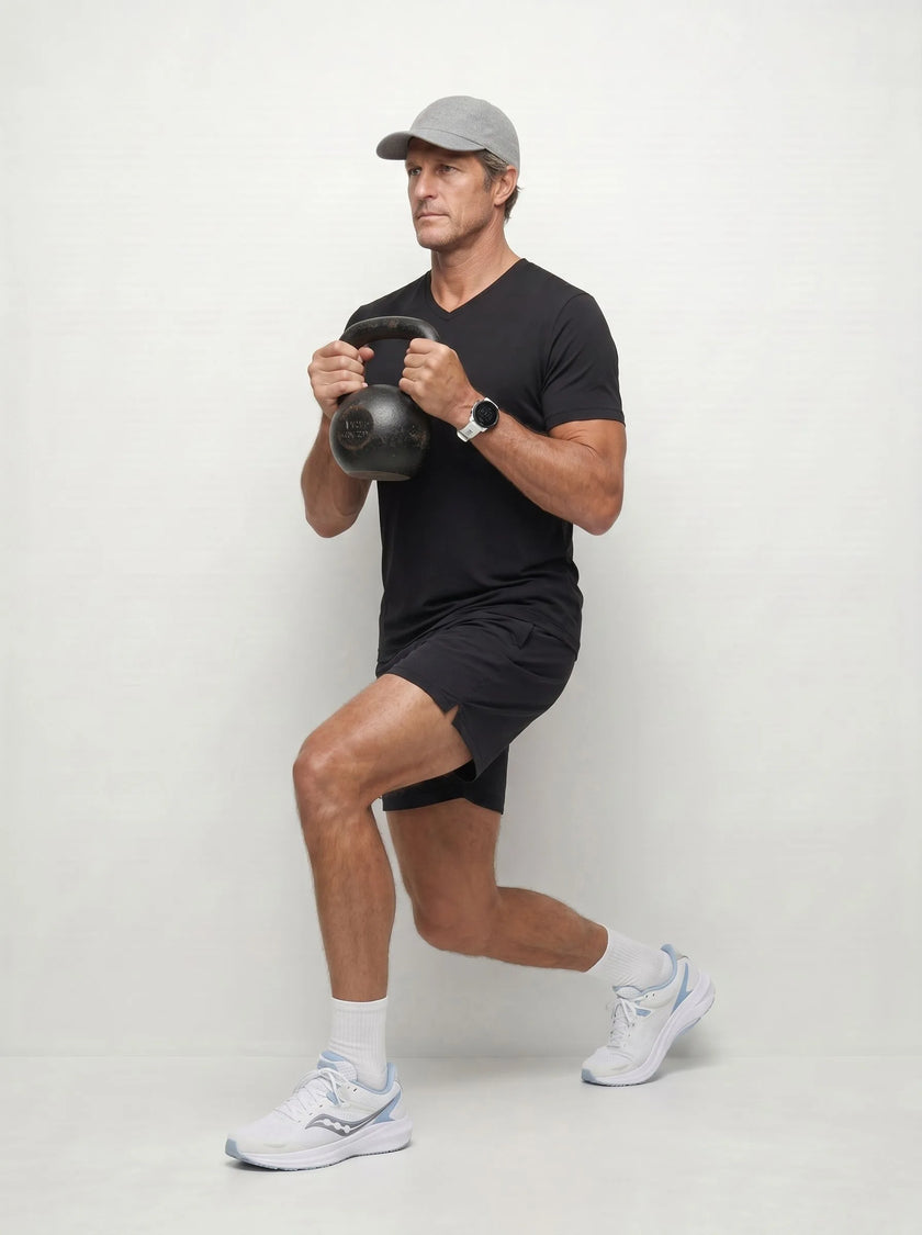 BVM TP TEE 006 BLK 07 sports lunge chest carry